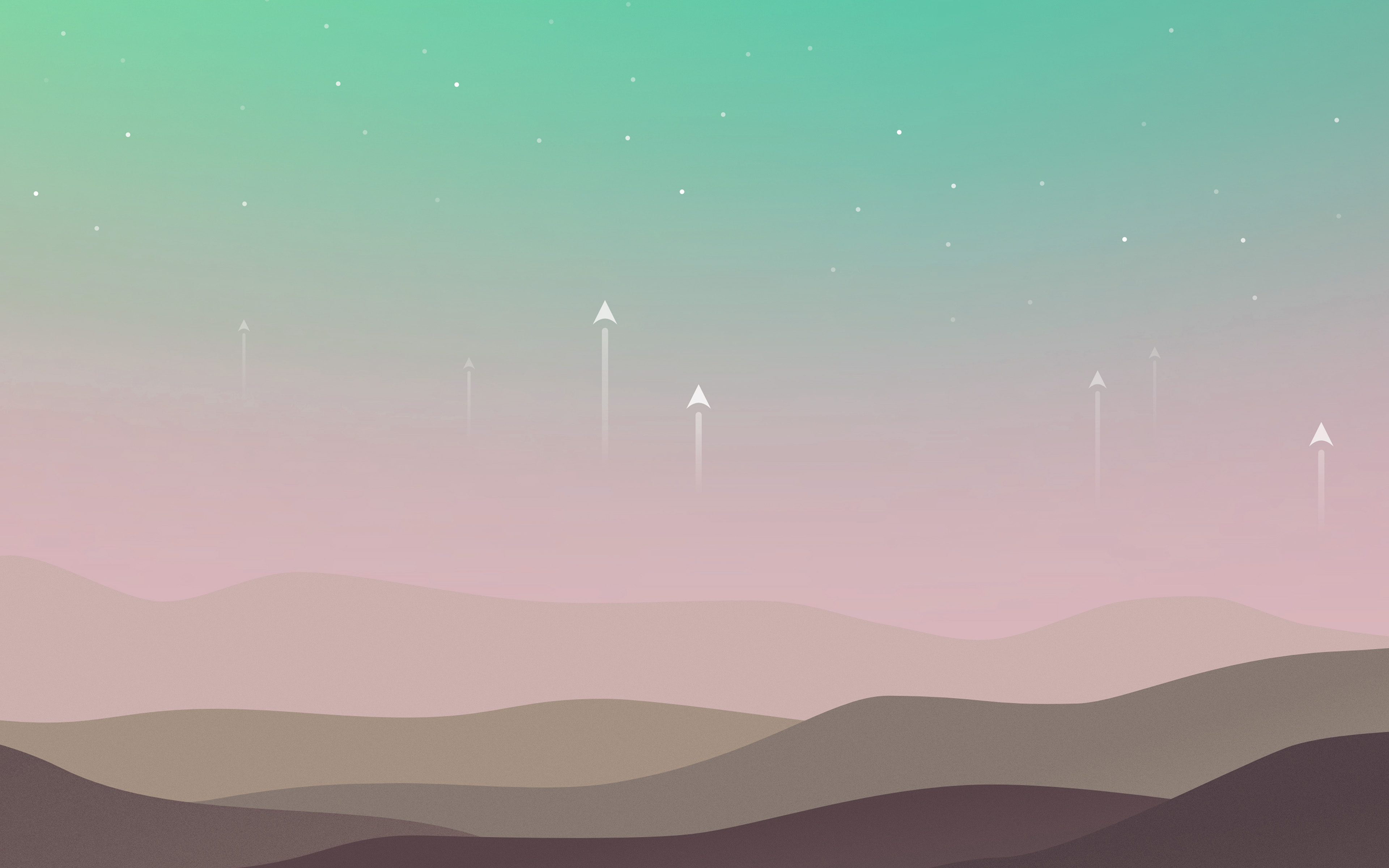 Minimal Space Art Illustration Field