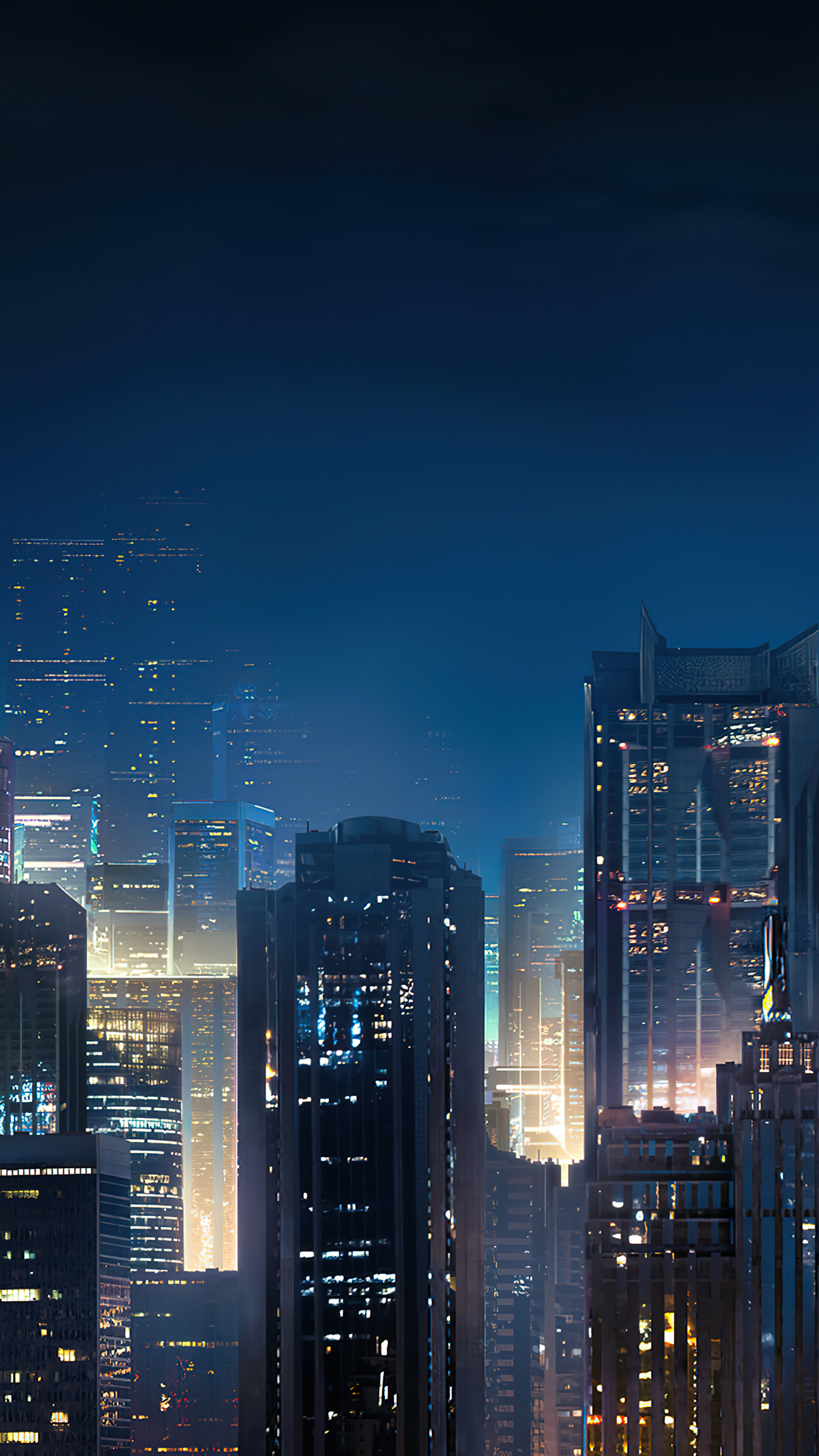 Night City Cityscape Building Scenery