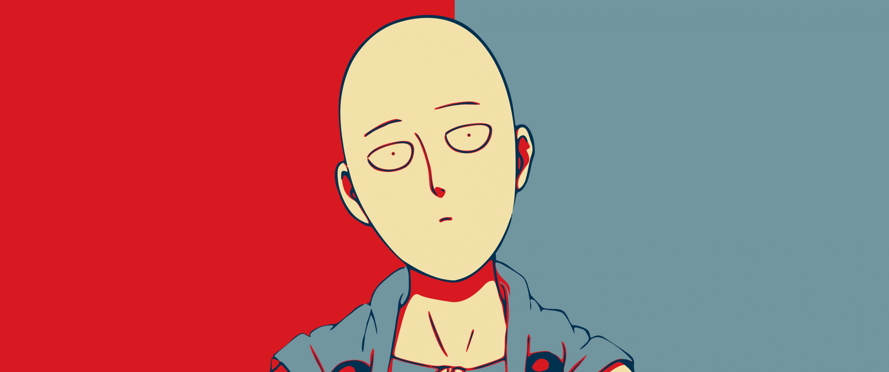Saitama Wallpaper 4K, Minimalist, One
