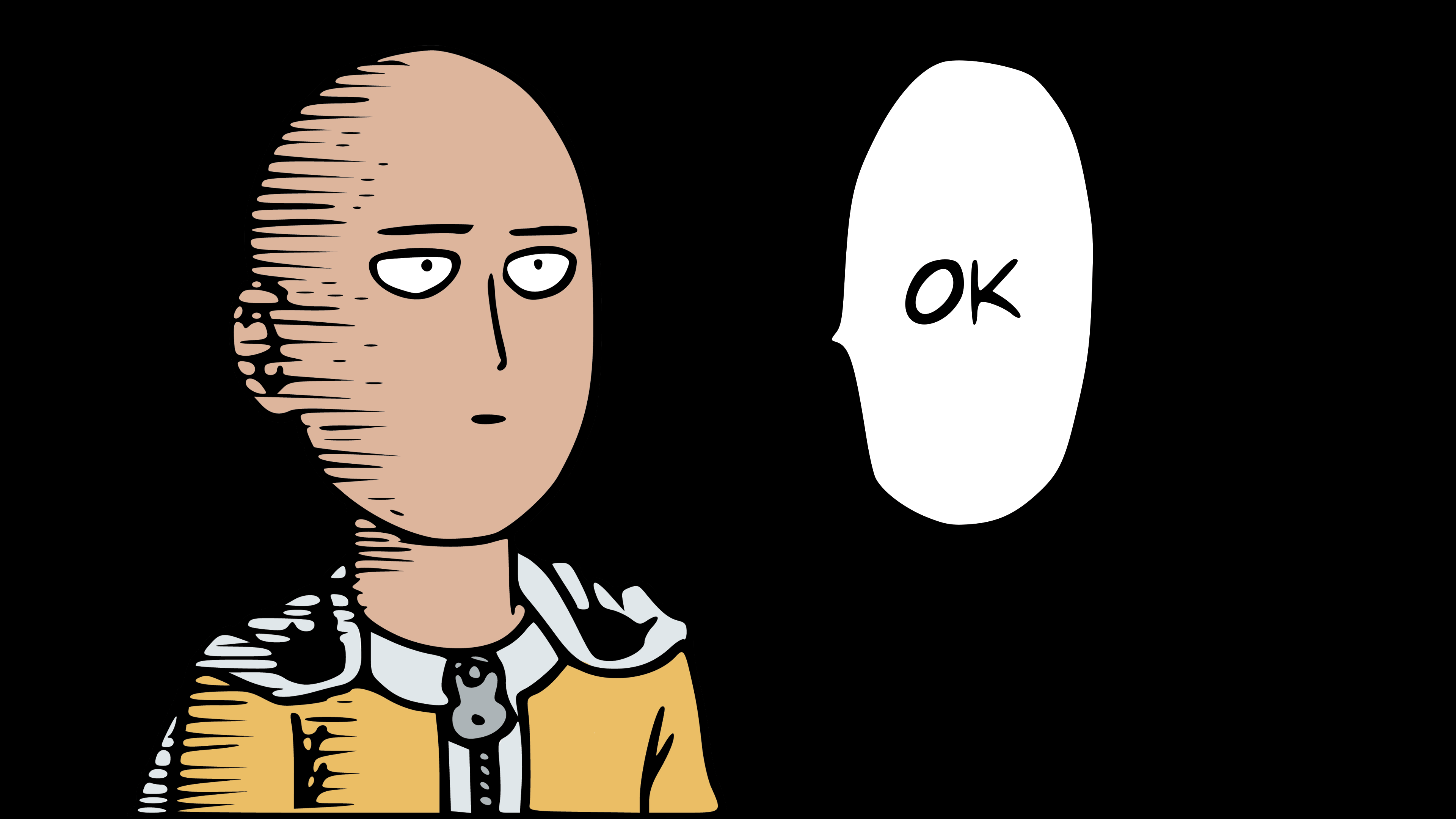 Saitama One Punch Man 4K Ultra HD Wallpaper