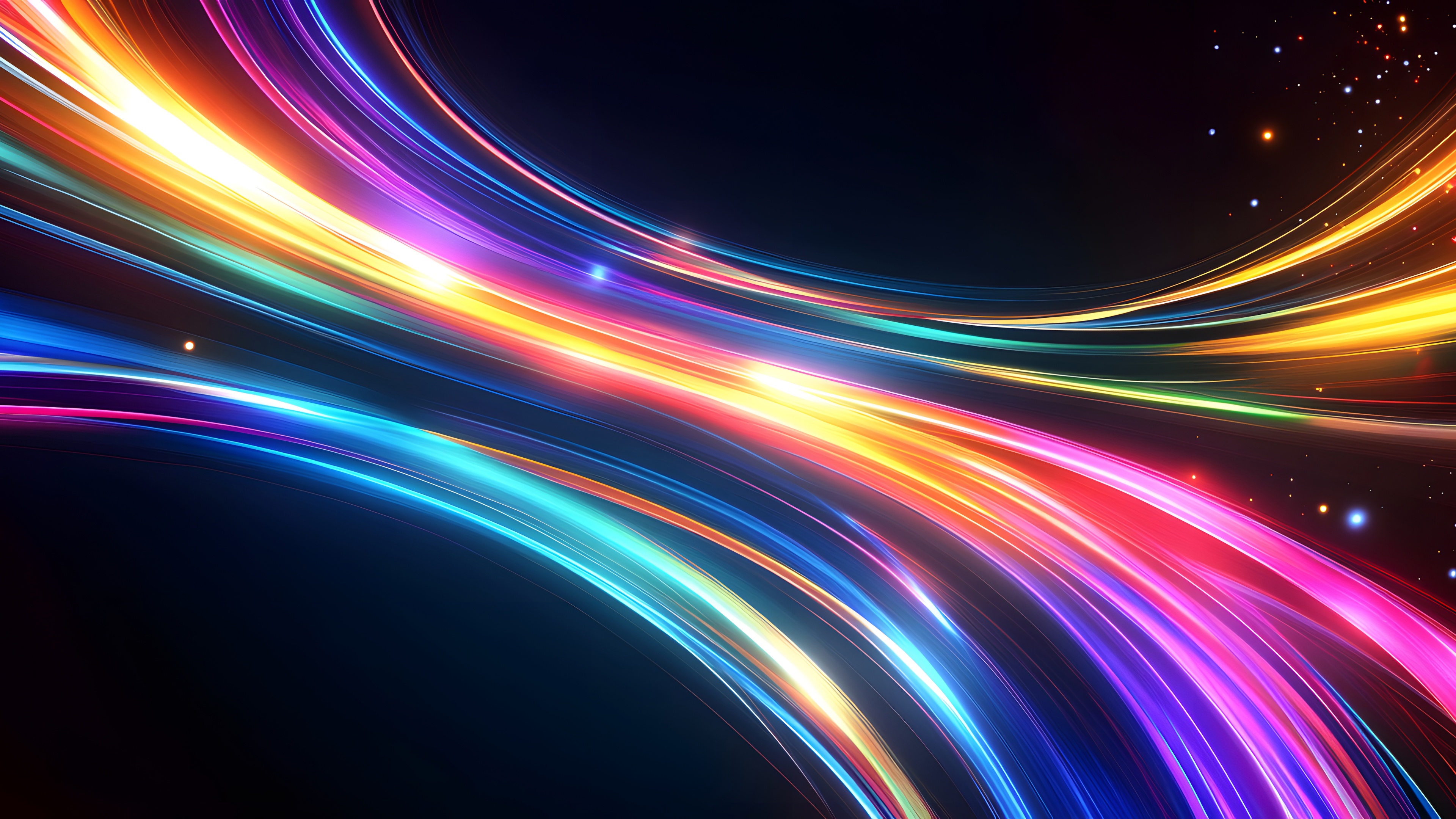 Cosmic Wallpaper 4K, Neon trails