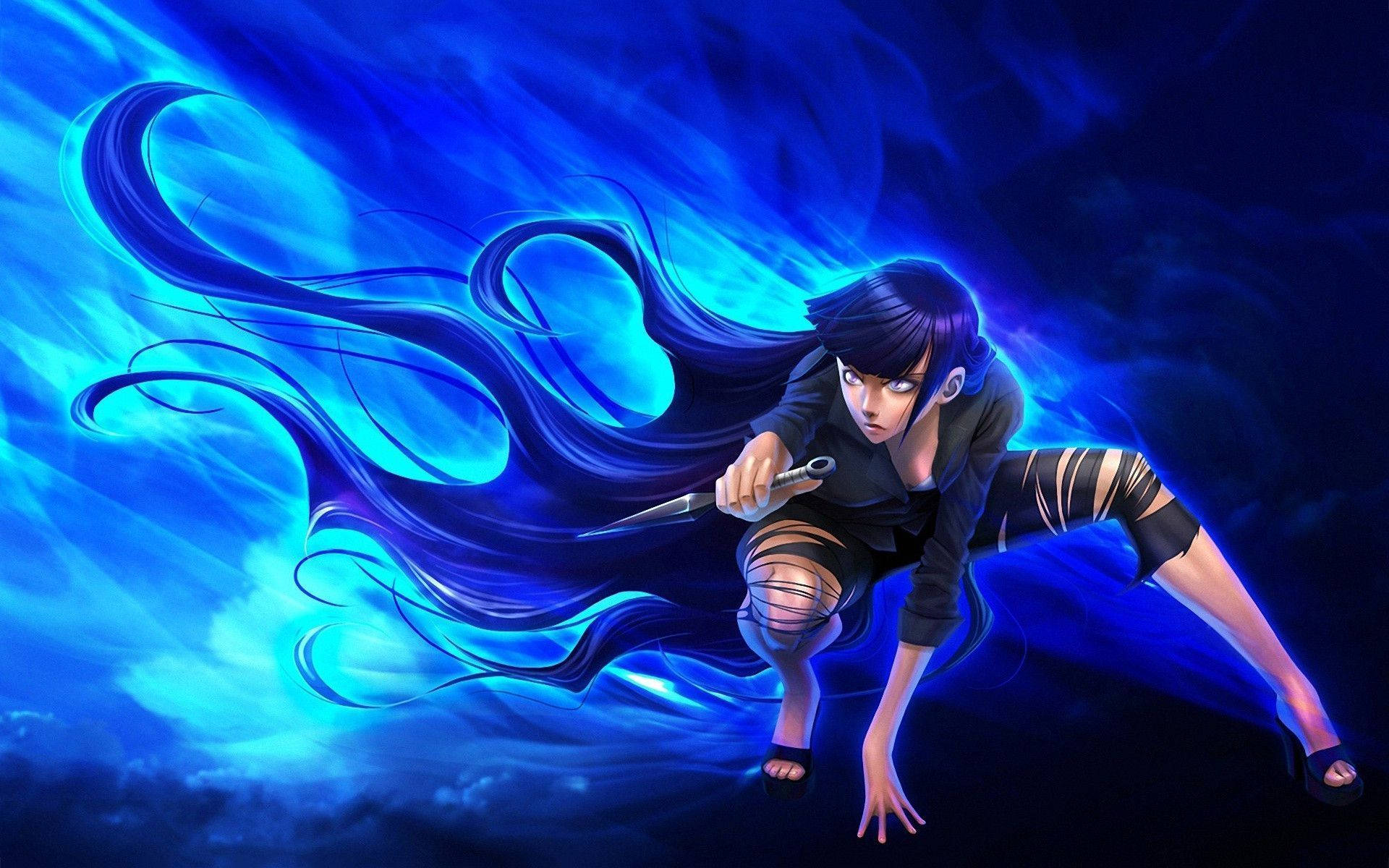 Hinata Hyuga With Kunai Weapon