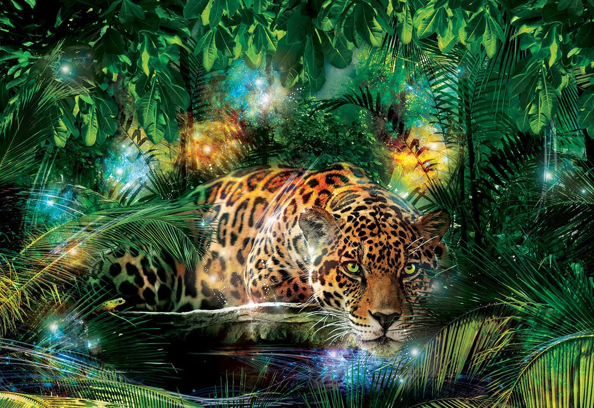 Photo wallpaper wall mural Leopard