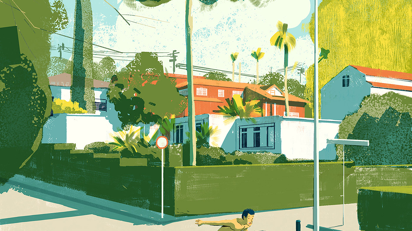 Art Summer Anime Drawing Green