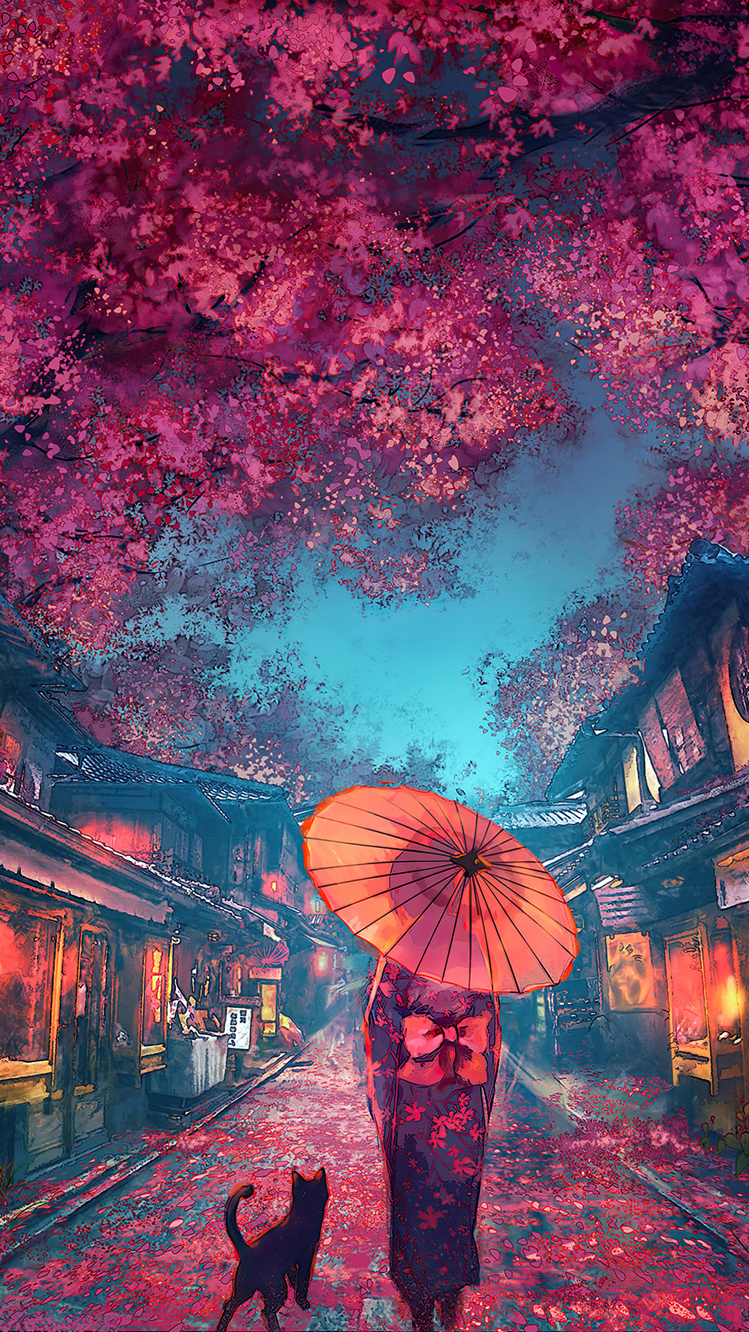 Japanese Street Scenery mobile