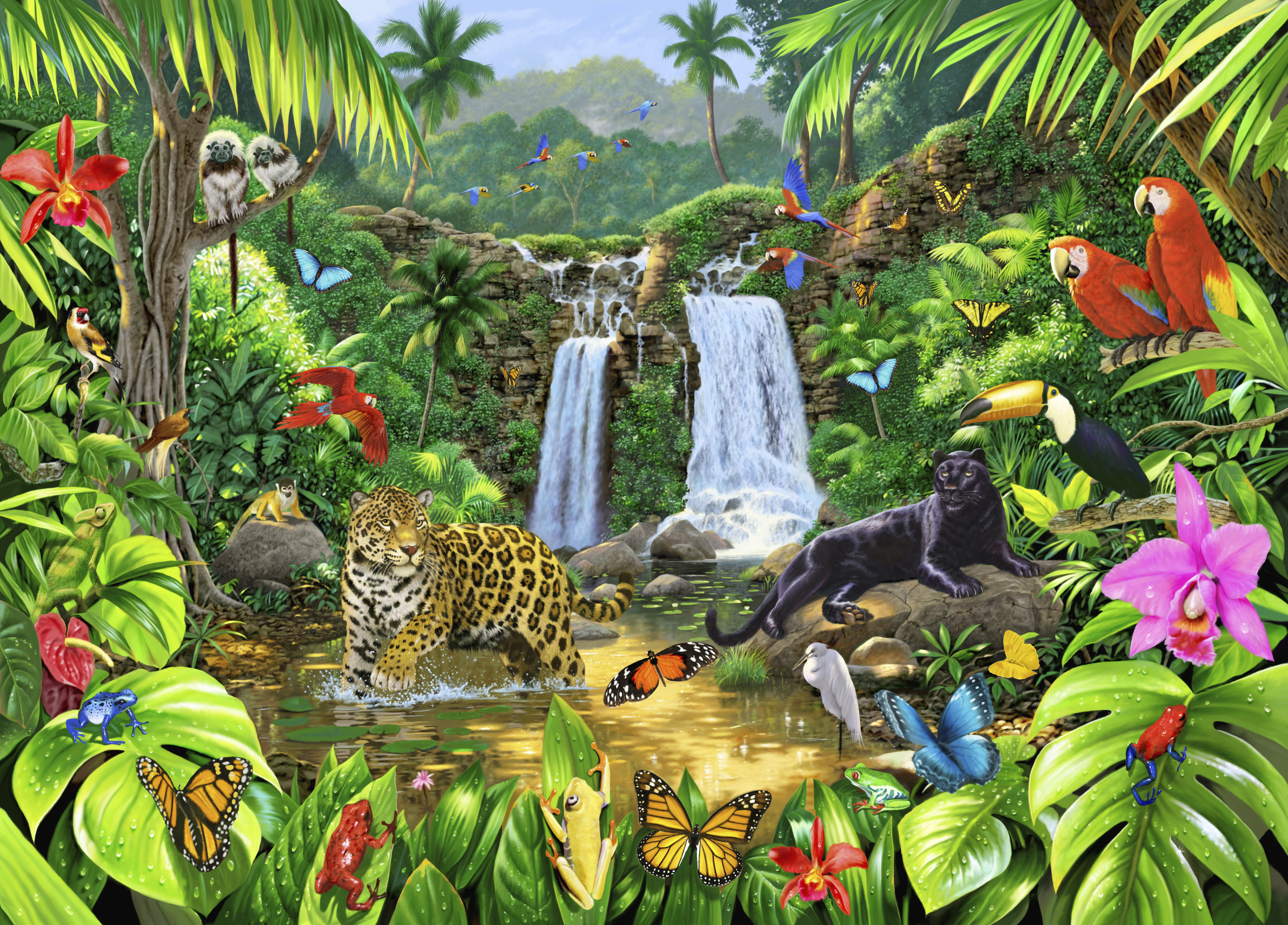 Rainforest Harmony Mural Wallpaper