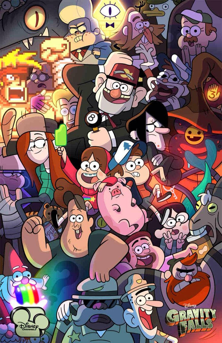 Gravity Falls Characters Poster