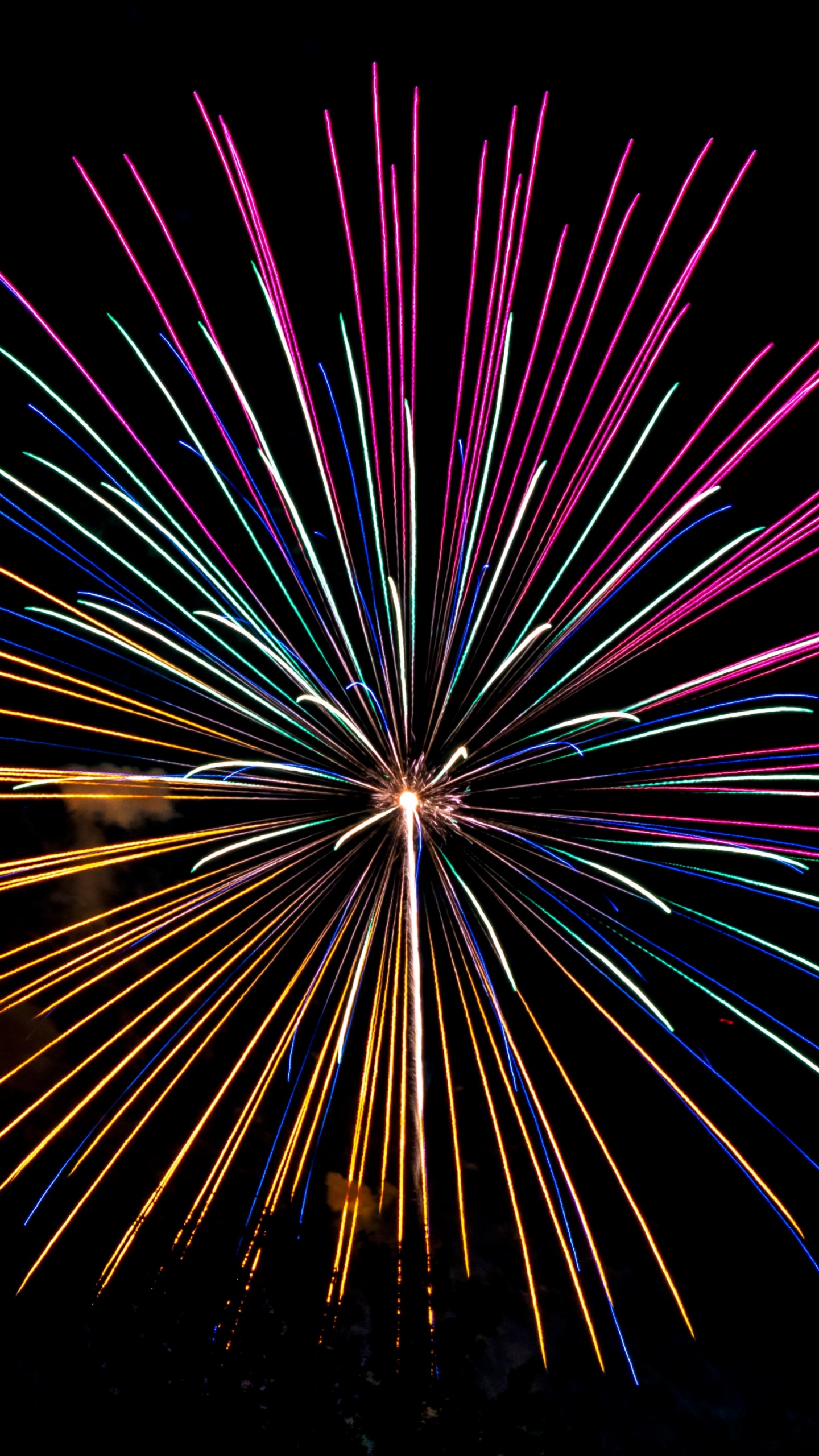 Fireworks Wallpaper 4K, New Year's Eve
