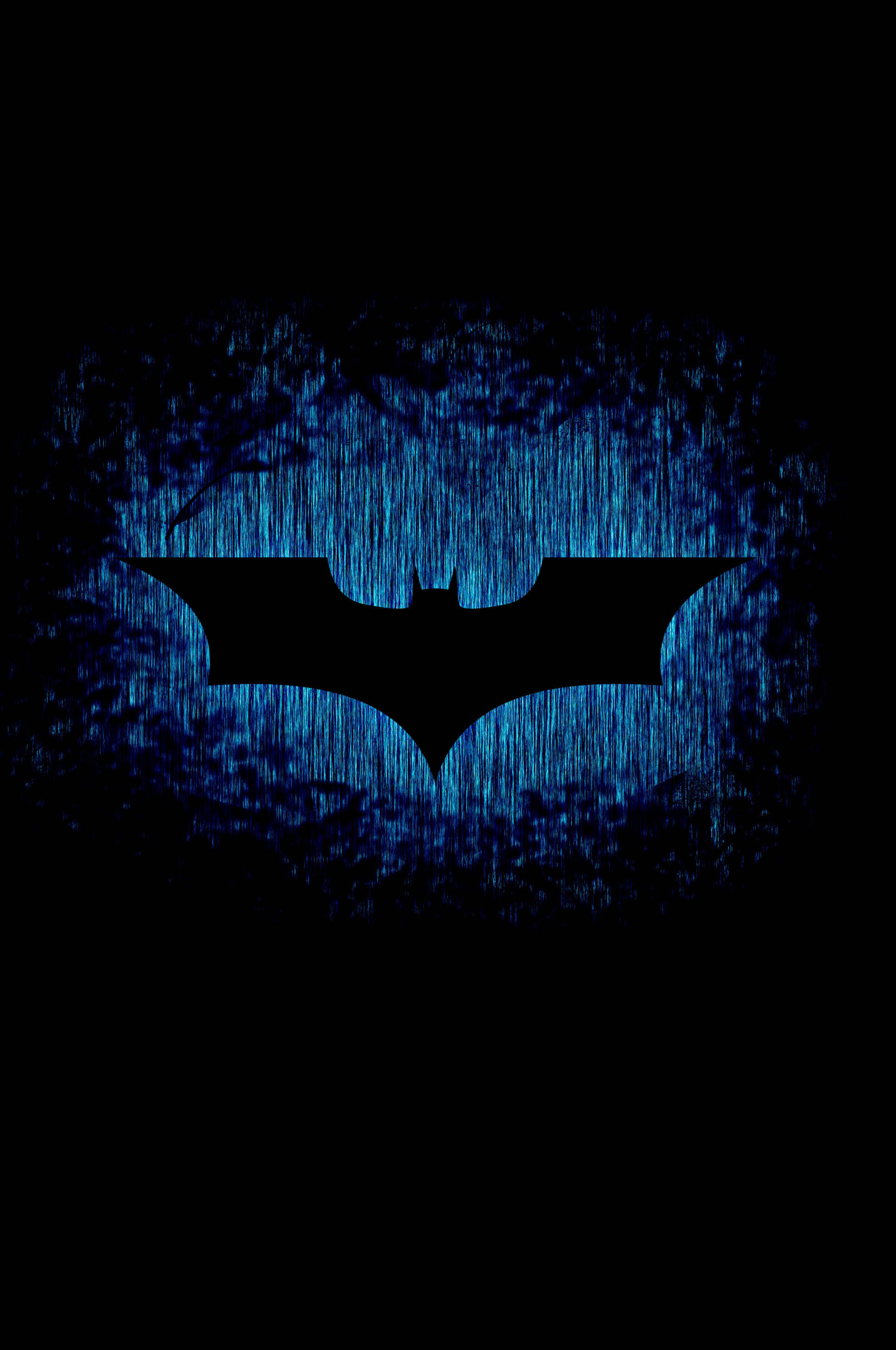 Blue Cavern Batman Logo iPhone