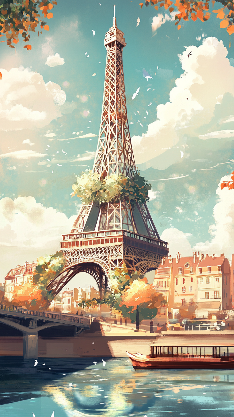 Screens with an Eiffel Tower Wallpaper