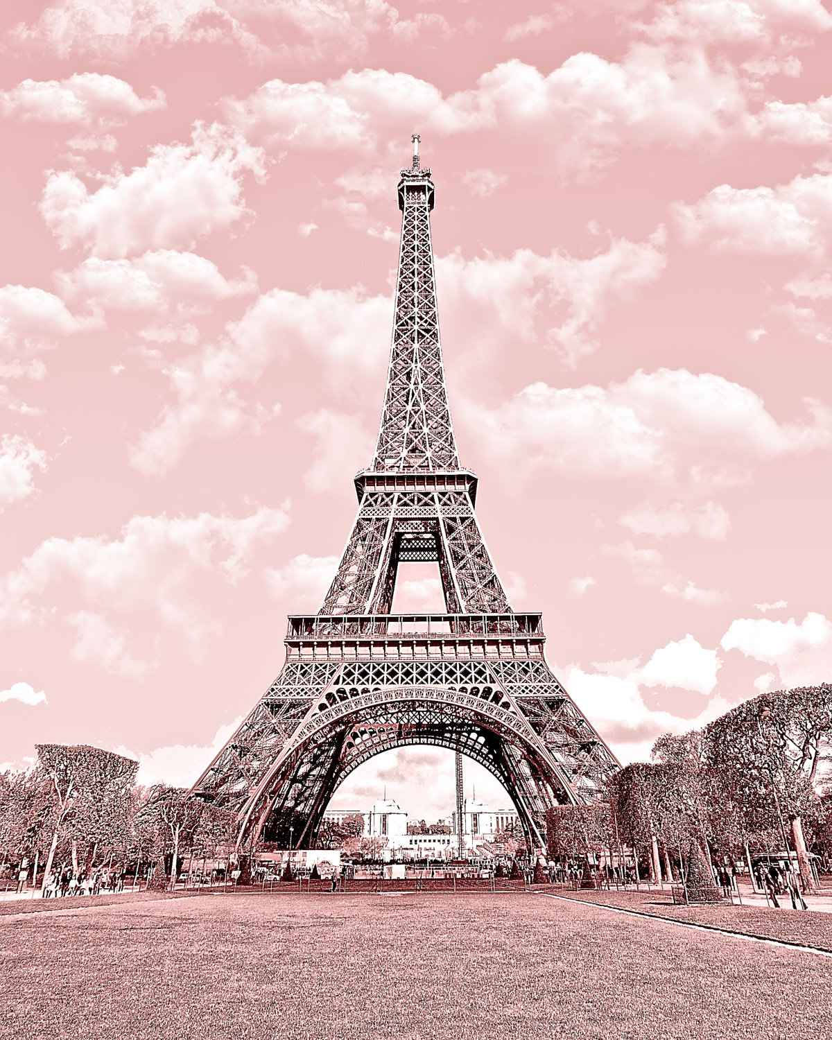 Pink Paris HD Wallpaper
