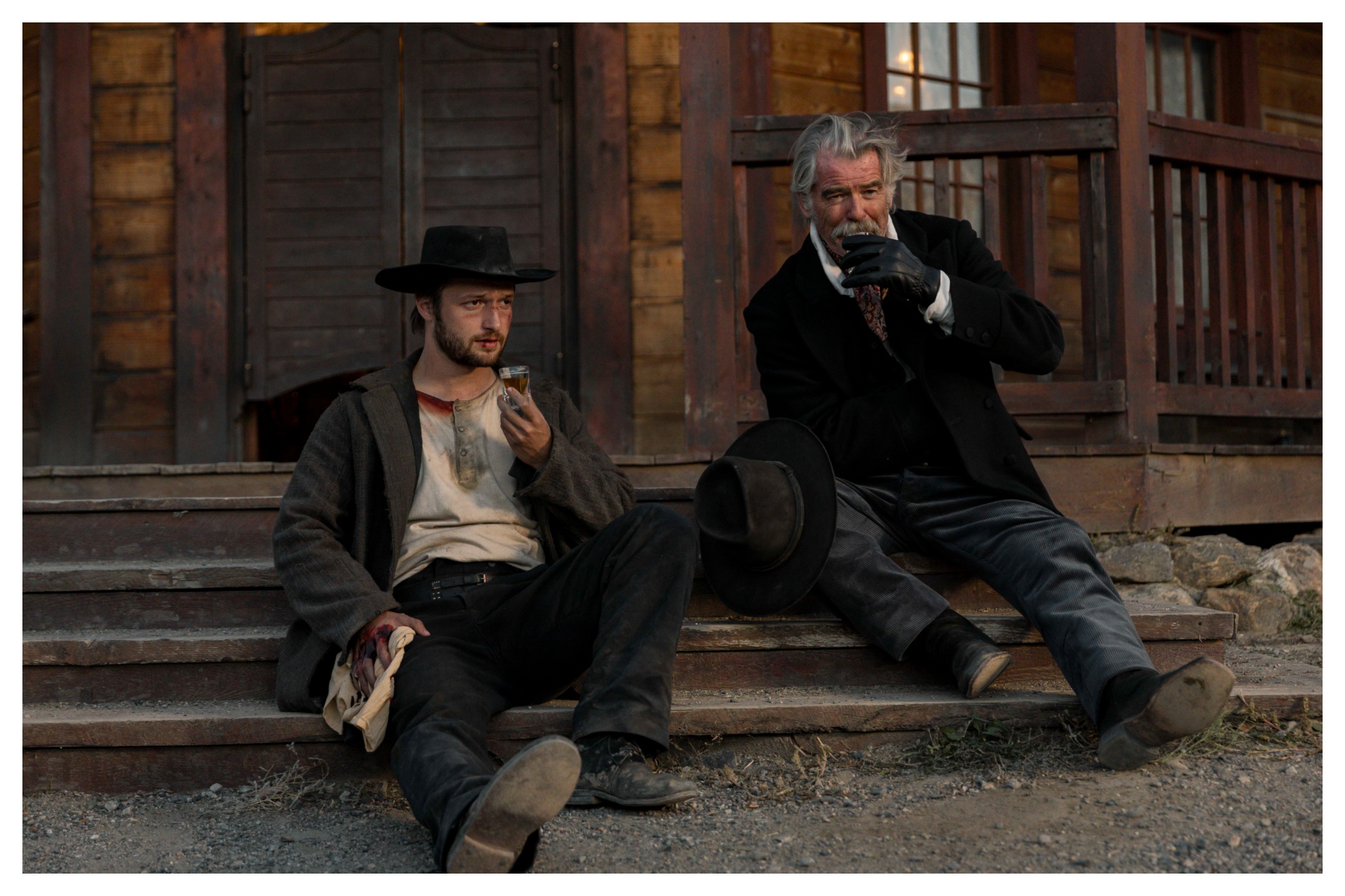 Pierce Brosnan and Richard Gray on 'The