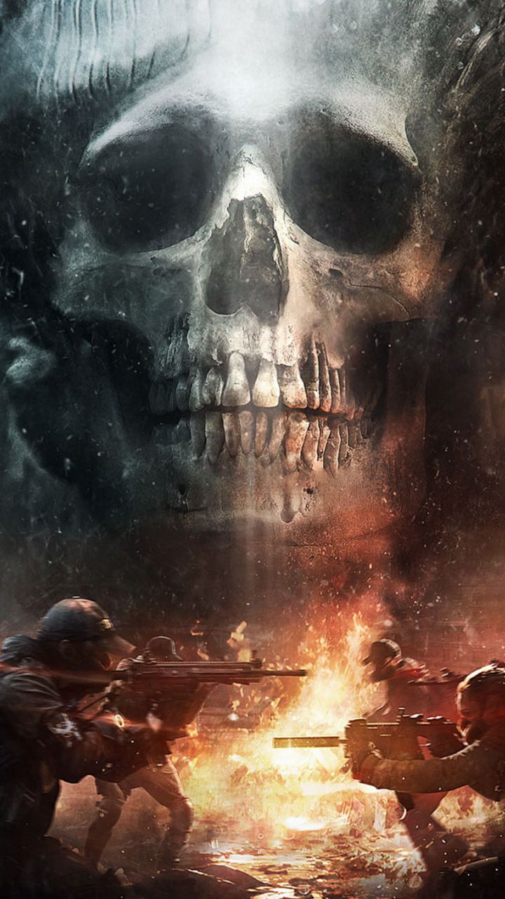 division, game, skull, soldiers