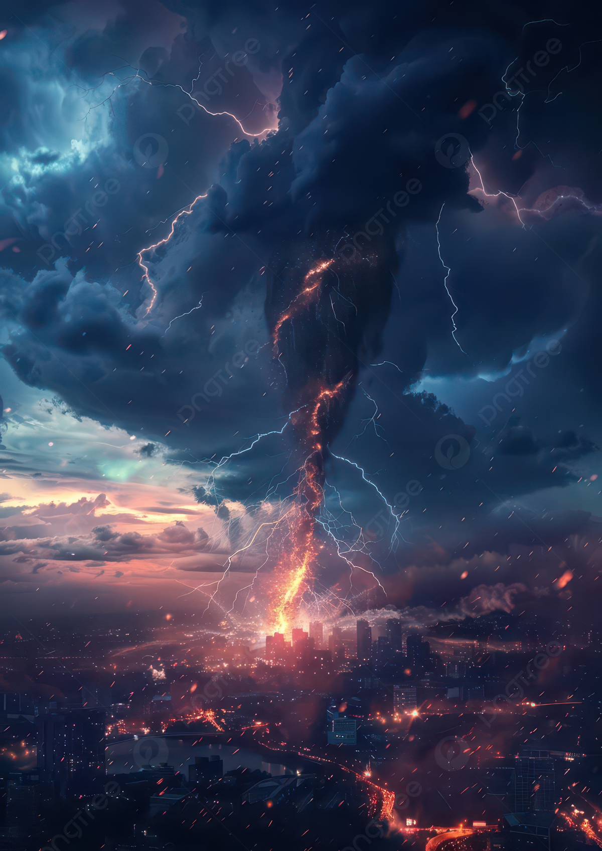 Dark Storm Clouds Over