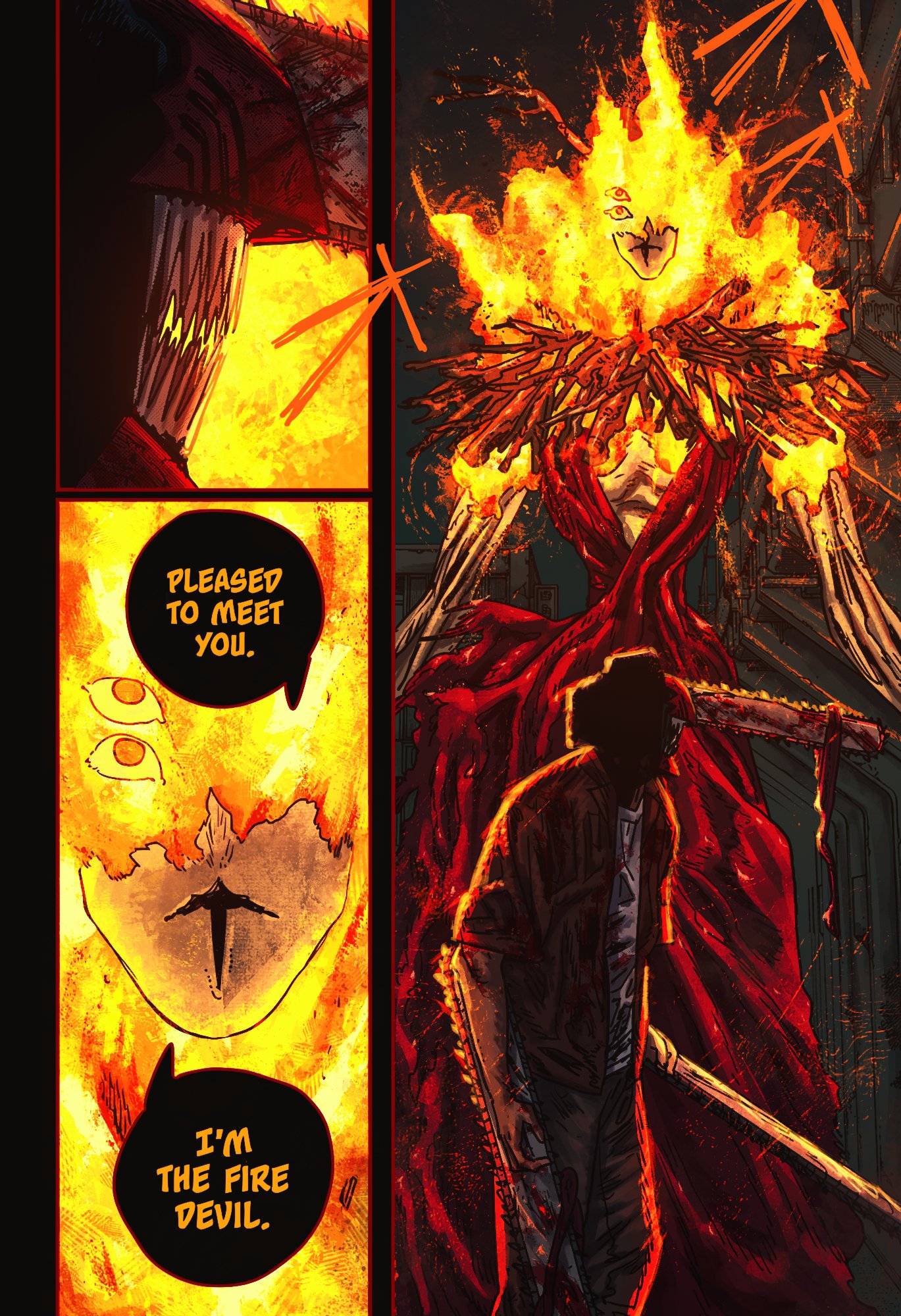 Fire Devil #MangaColoring #chainsawman