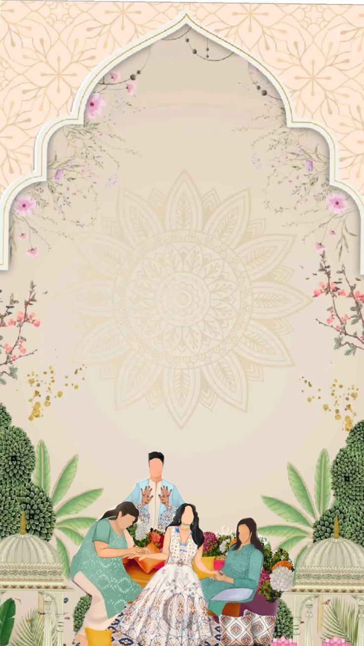 Indian wedding invitation card