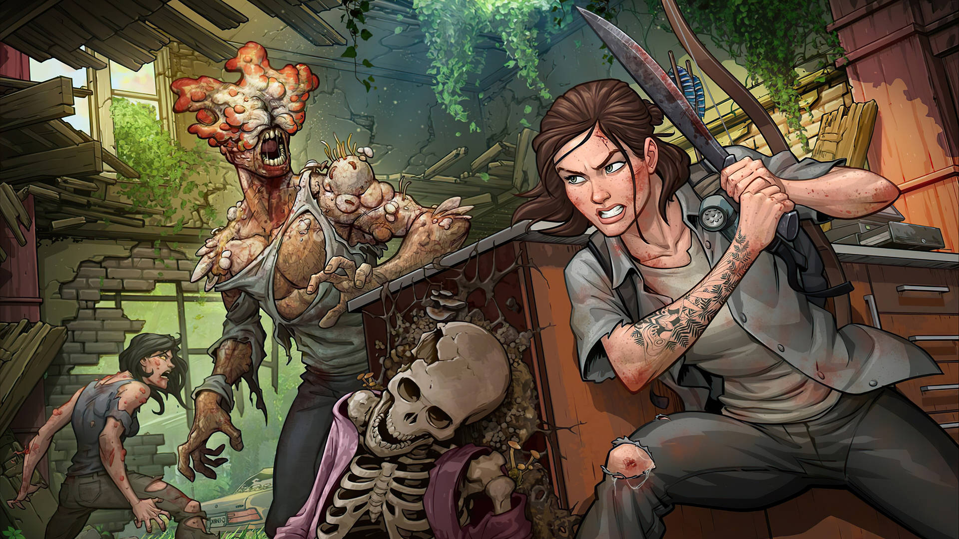 Infected In The Last Of Us 4K Wallpaper