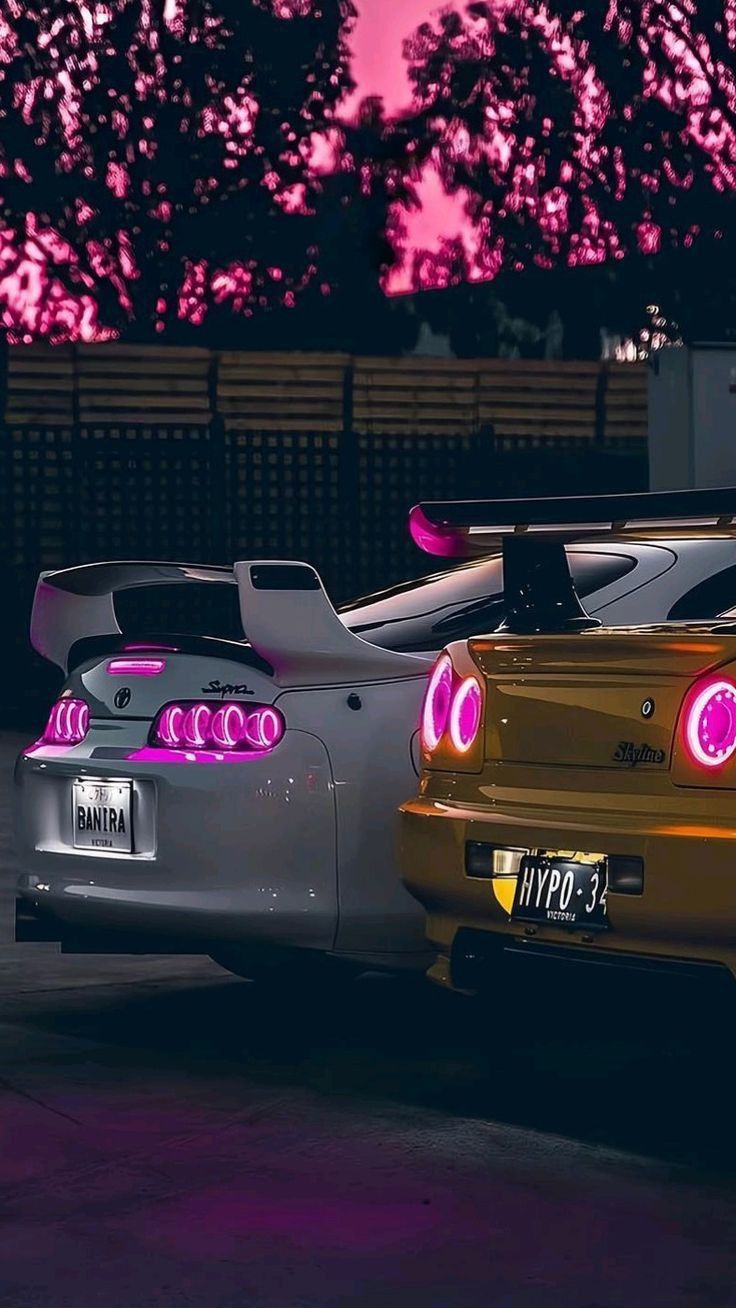 Toyota Supra and Nissan Skyline r34