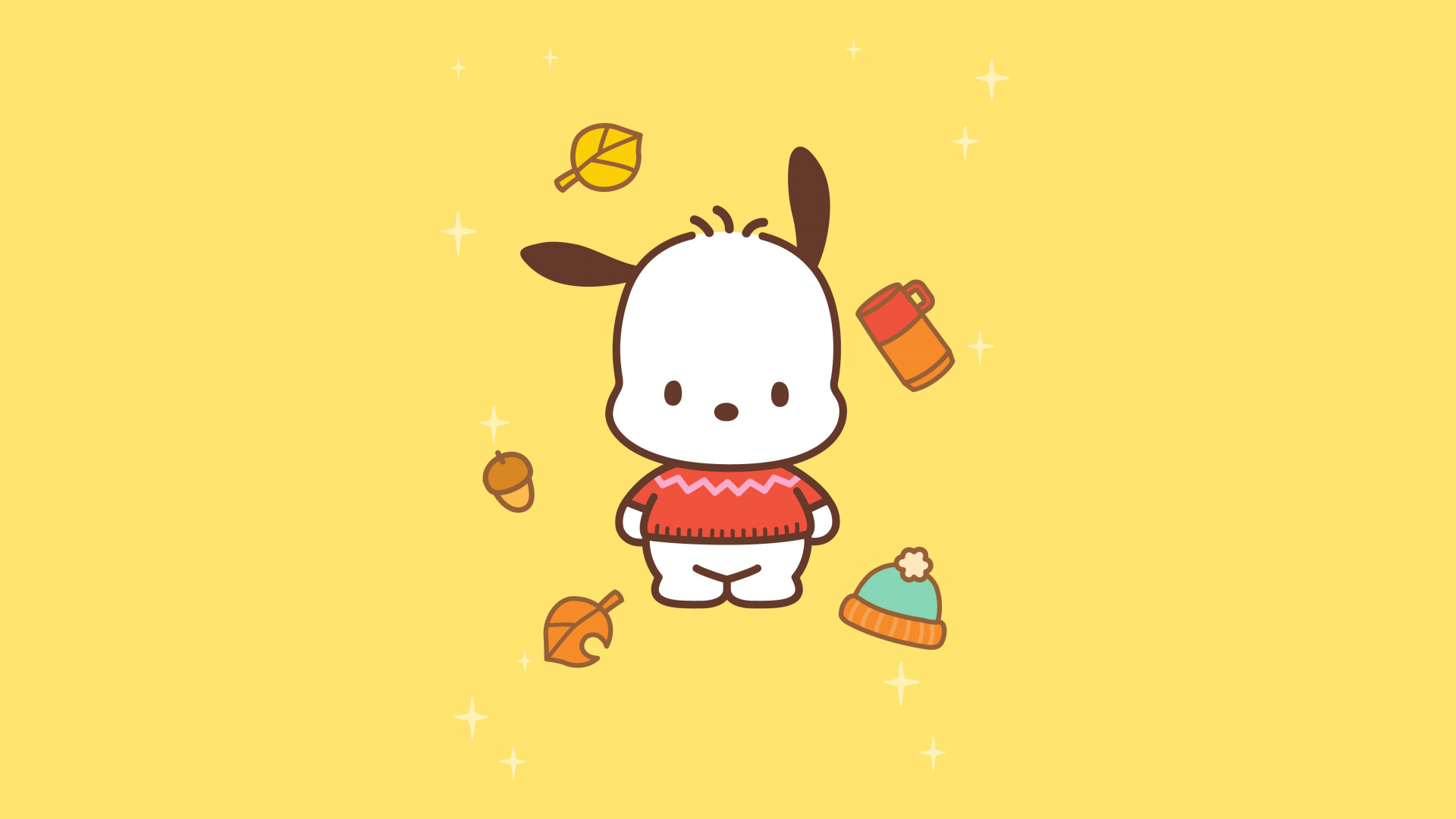Pochacco Wallpaper 4K, Sanrio, 5K