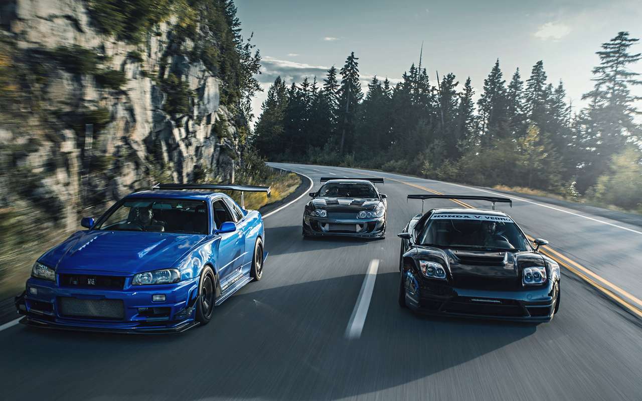 Nissan Skyline R34 GTR, Honda nsx R