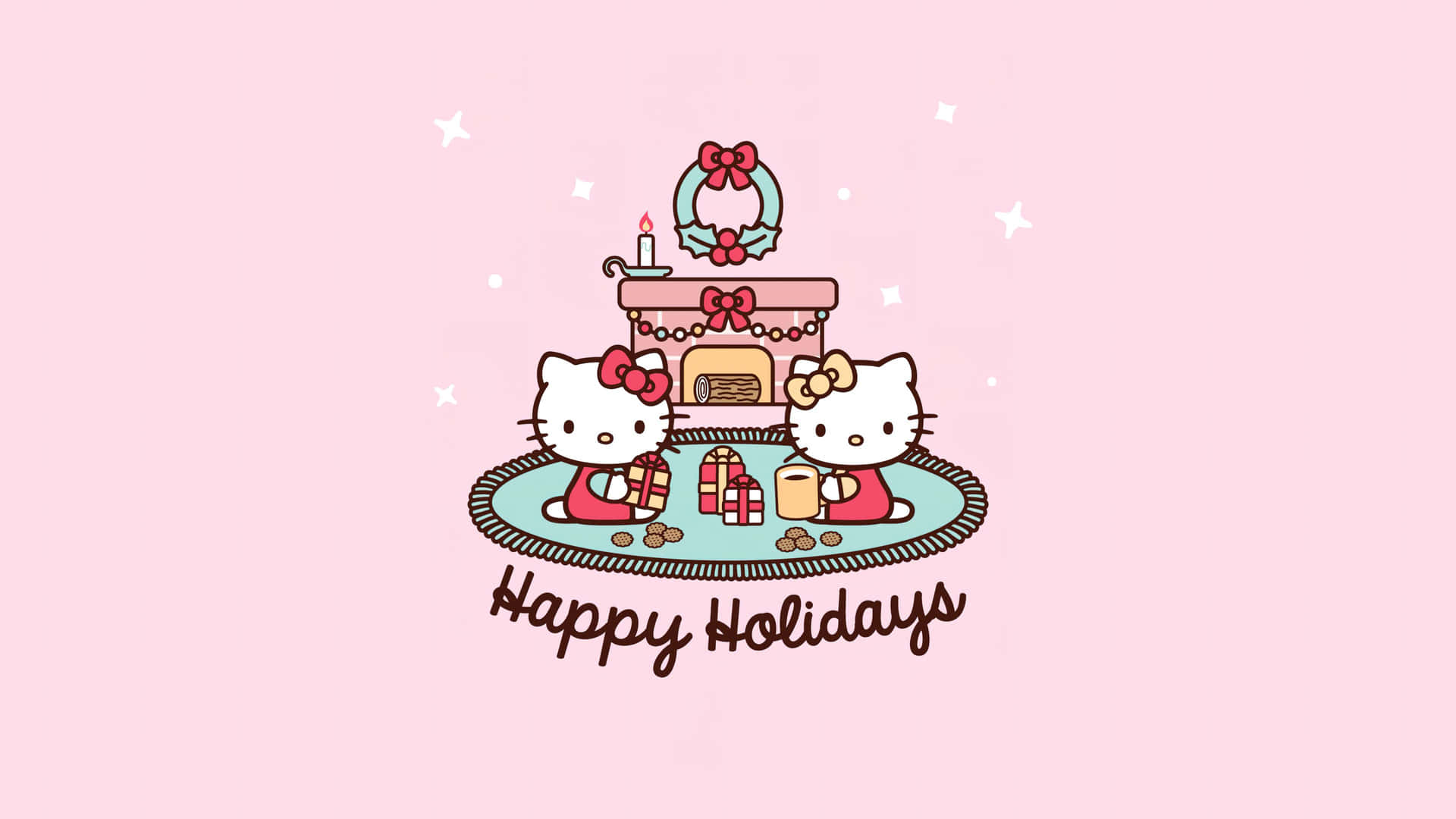 Download Sanrio Hello Kitty Christmas Celebration Wallpaper