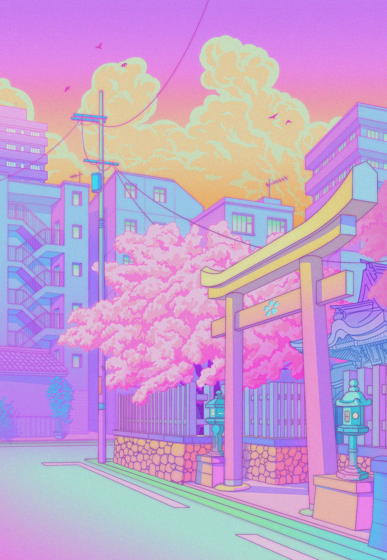 Pastel Japanese Aesthetic Wallpaper