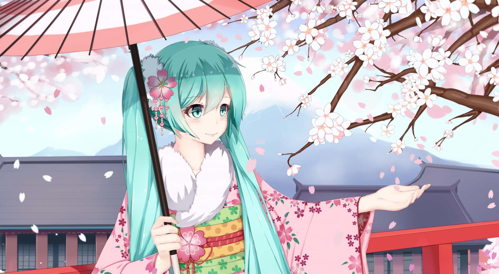 Hatsune Miku Sakura Anime Digital