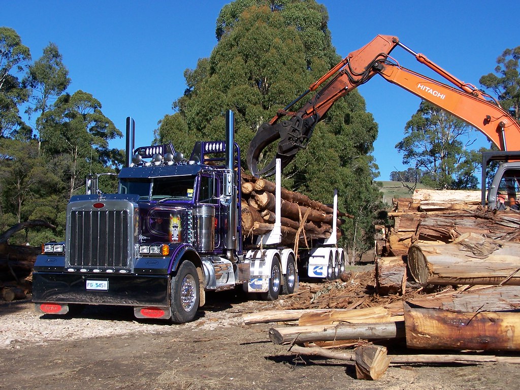 Peterbilt log truck