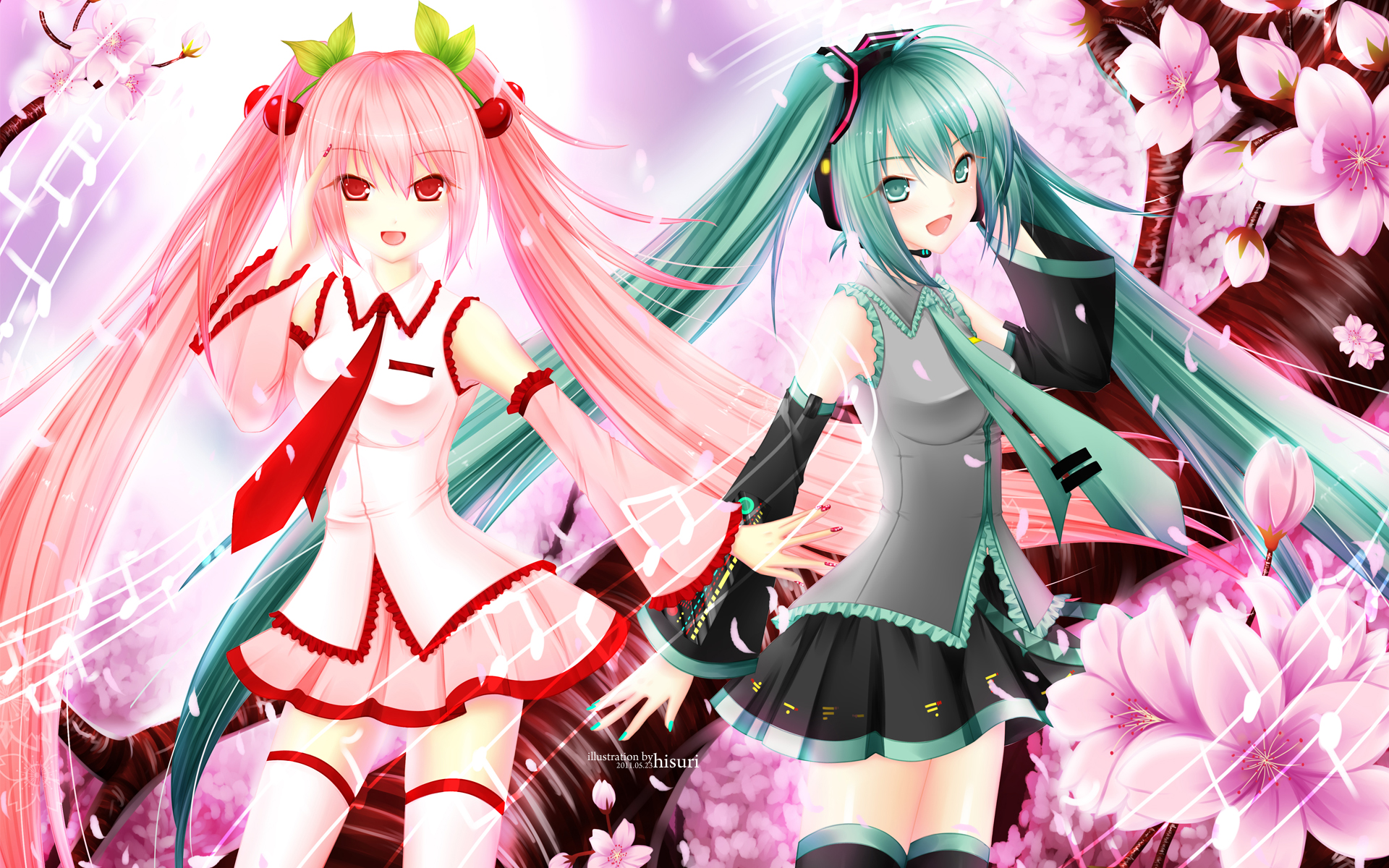 Download Sakura Miku Hatsune Miku Anime