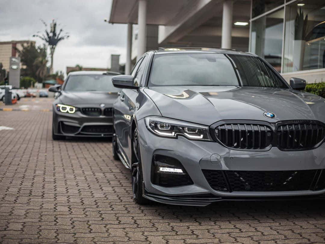 Download Parked Bmw Gray Cars Wallpaper