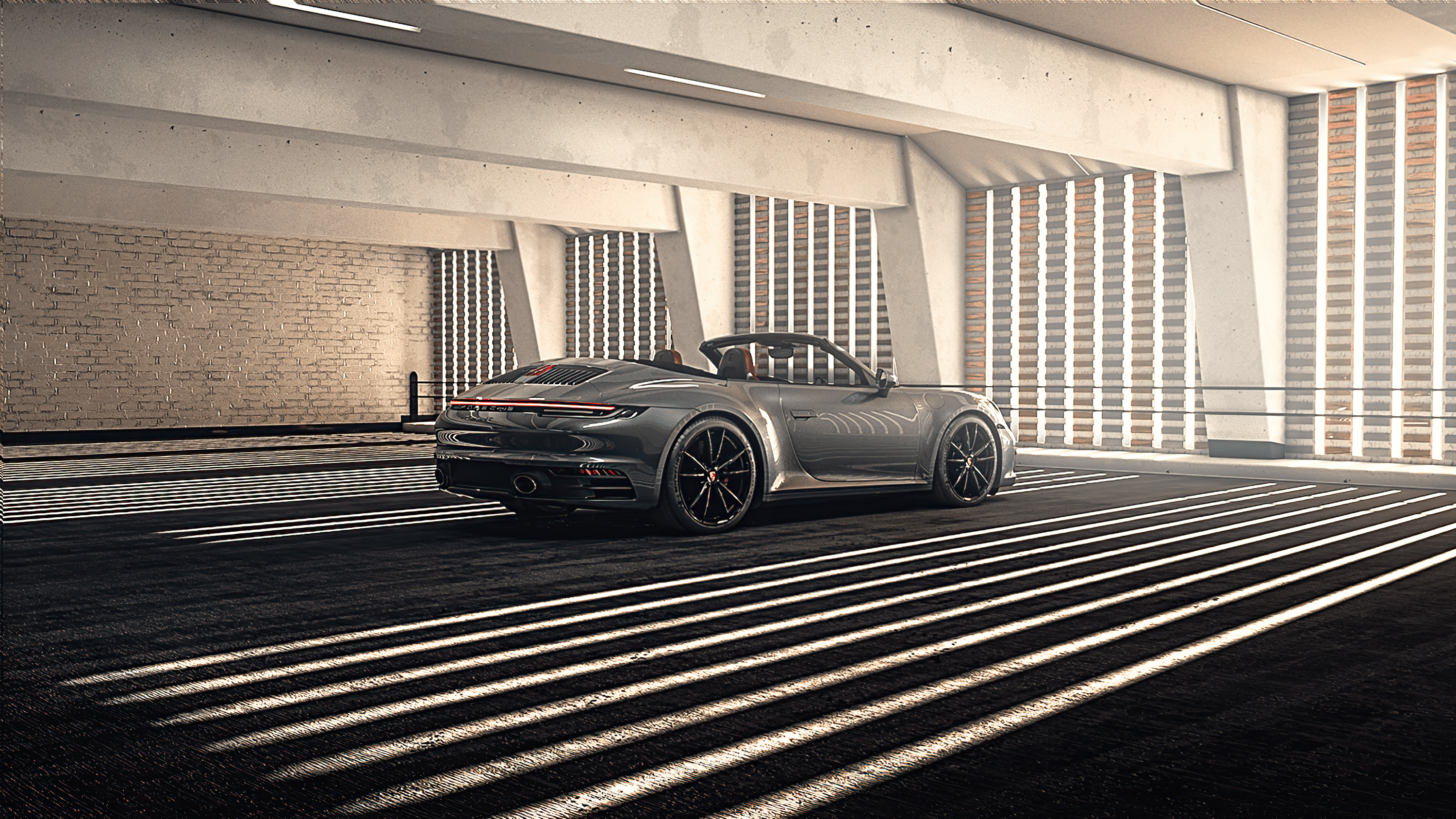 Grey Porsche 4k Wallpaper, HD Cars