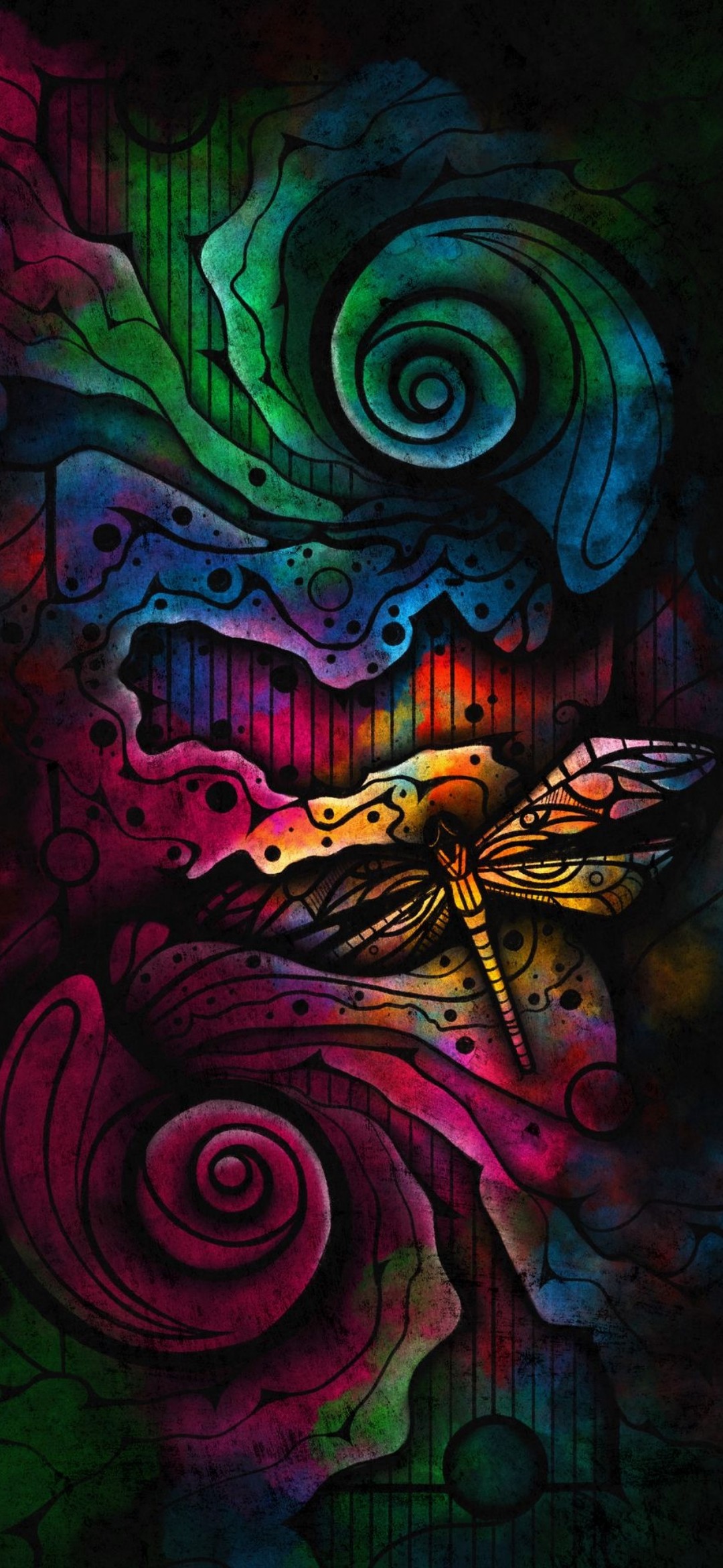 Wallpaper Psychedelic Art, Visual Arts