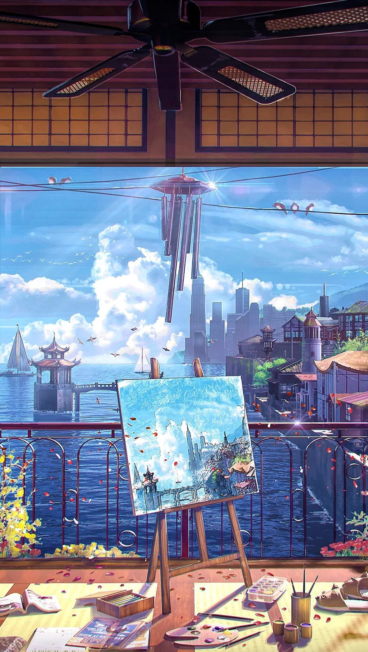 Anime Visual Arts Room Wallpaper 4k