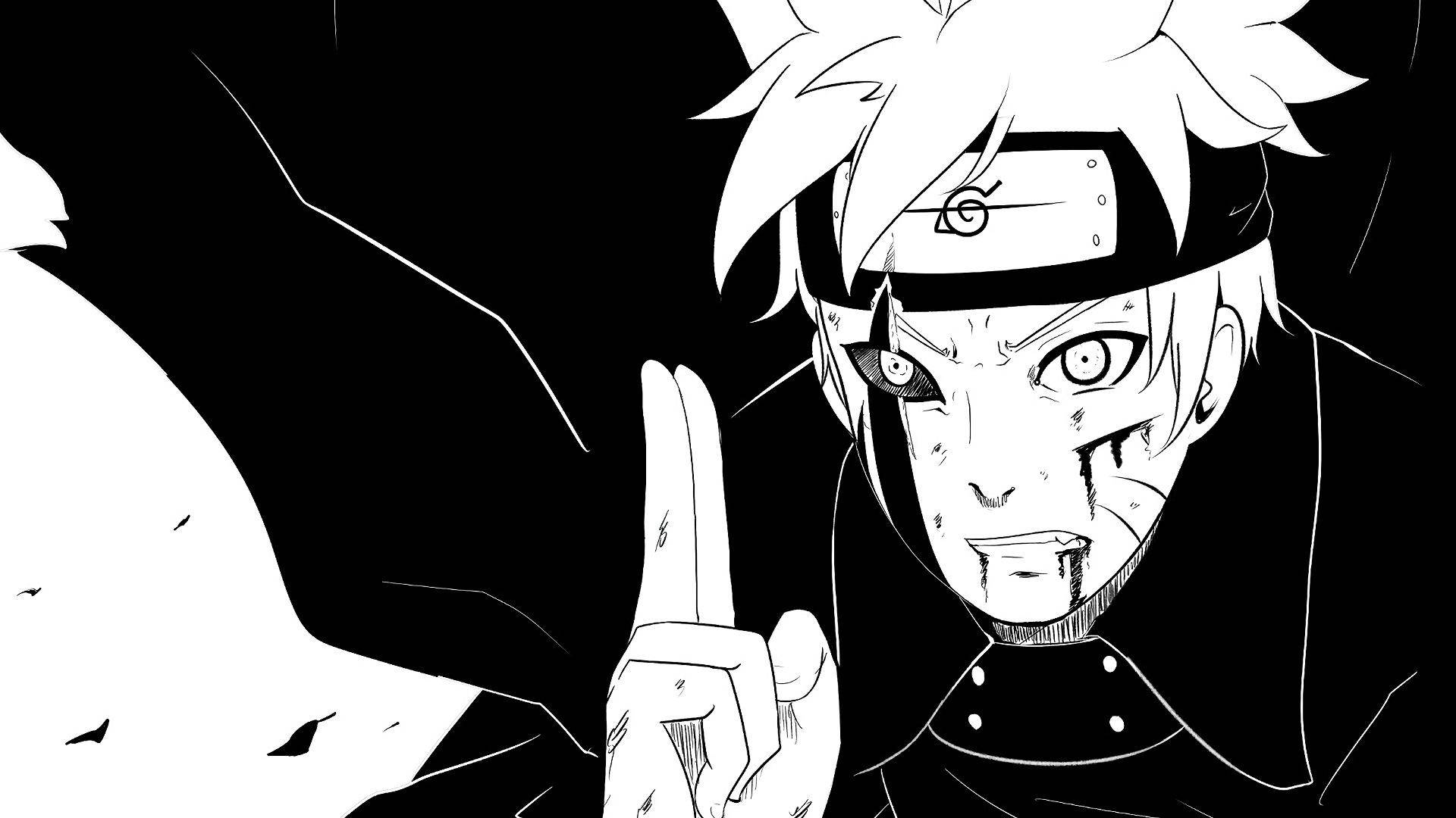 Black And White Anime Boruto Wallpaper