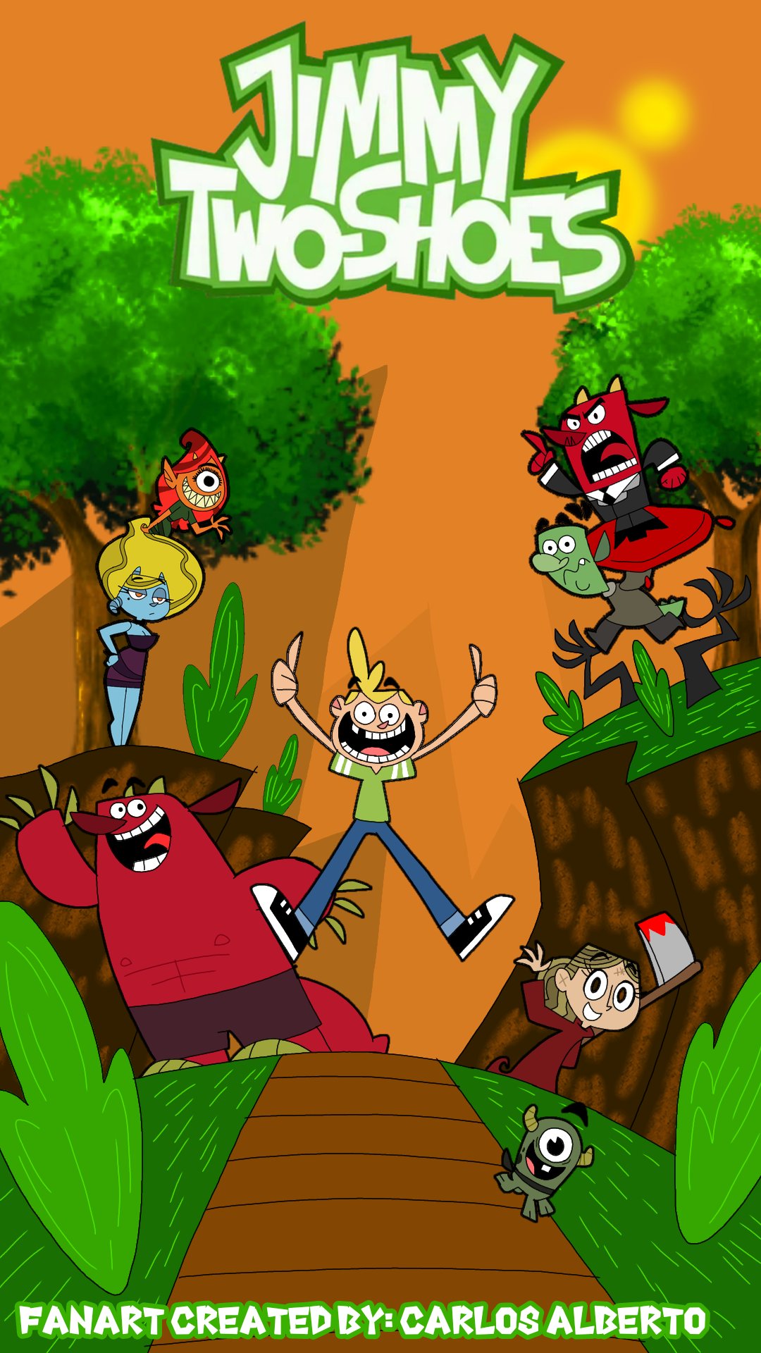 Carlos Alberto Batista Vicente Costa > Jimmy Two Shoes Fanart Poster Using The Show's Original Style! A Chaotic Tribute! #JimmyTwoShoes #Fanart #CartoonStyle