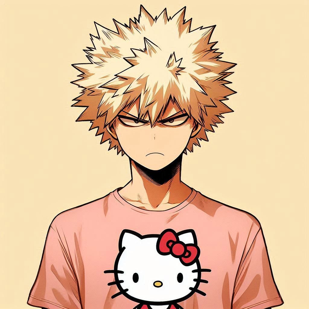 bakugou katsuki kacchan hello kitty