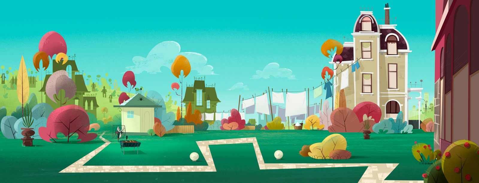 Décors pour la série Eliot Kid 2