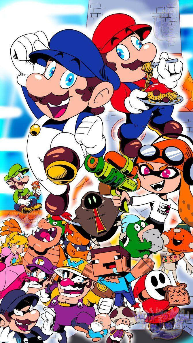 Download free Smg4 Portrait Of Characters Wallpaper