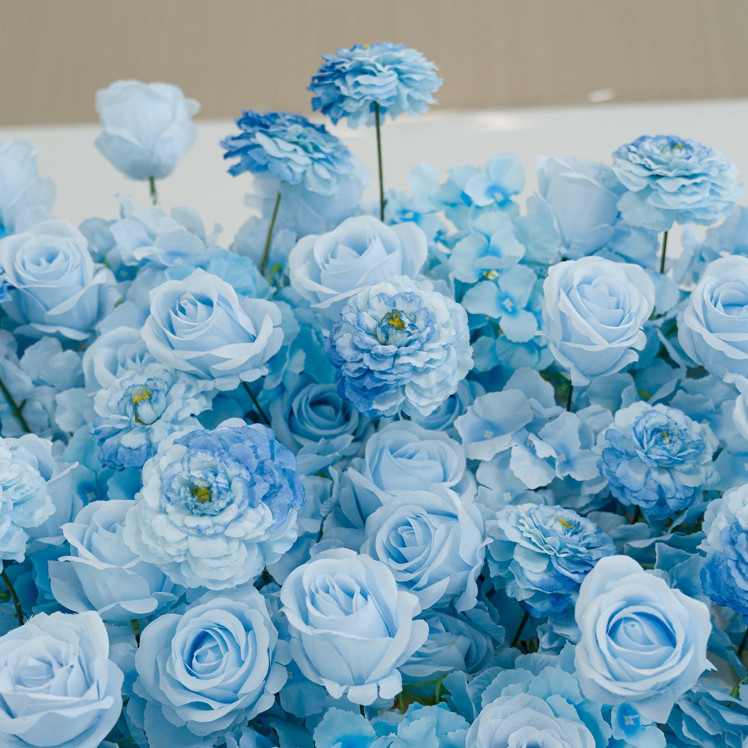5D ValarFlowers Ombre Blue Artificial Flower Backdrop: A Dreamy Floral Masterpiece Perfect For Kids Birthday VF 828 1