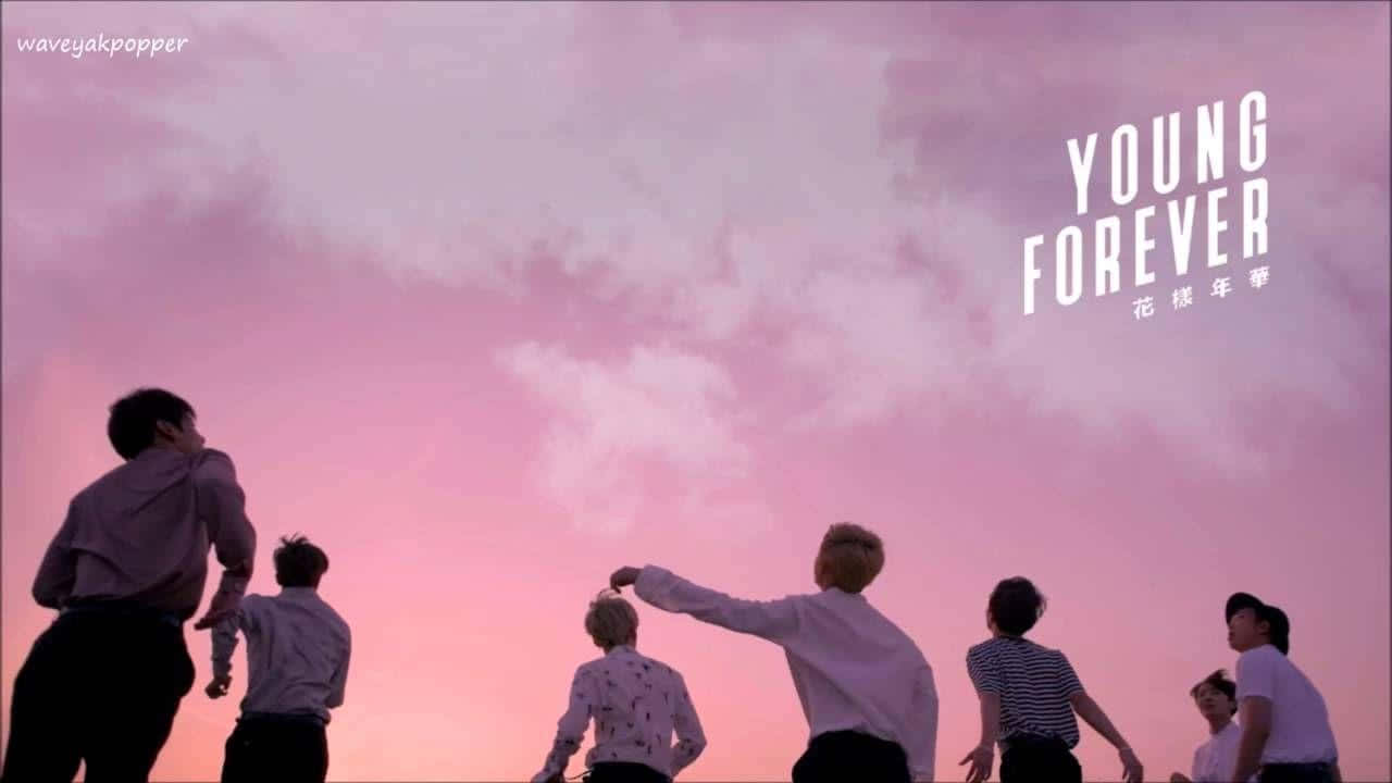 Bts Pink Aesthetic Desktop Wallpaper