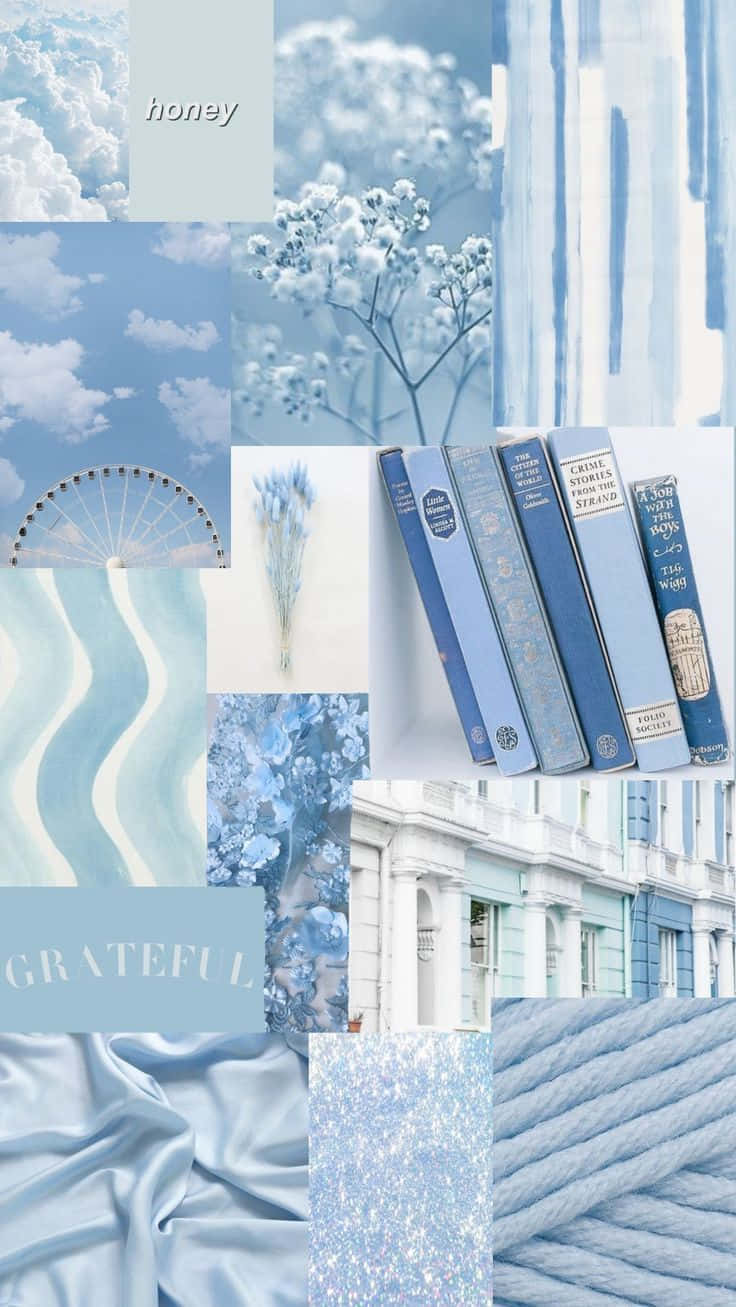 Download Keep Calm and Carry On with Aesthetic Blue