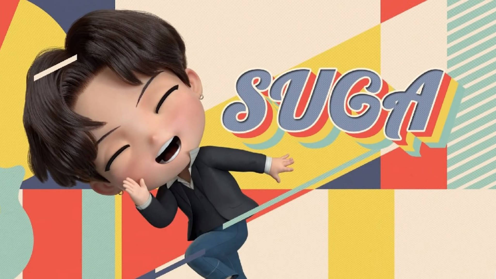 Download free Bts Tinytan Suga Retro Wallpaper