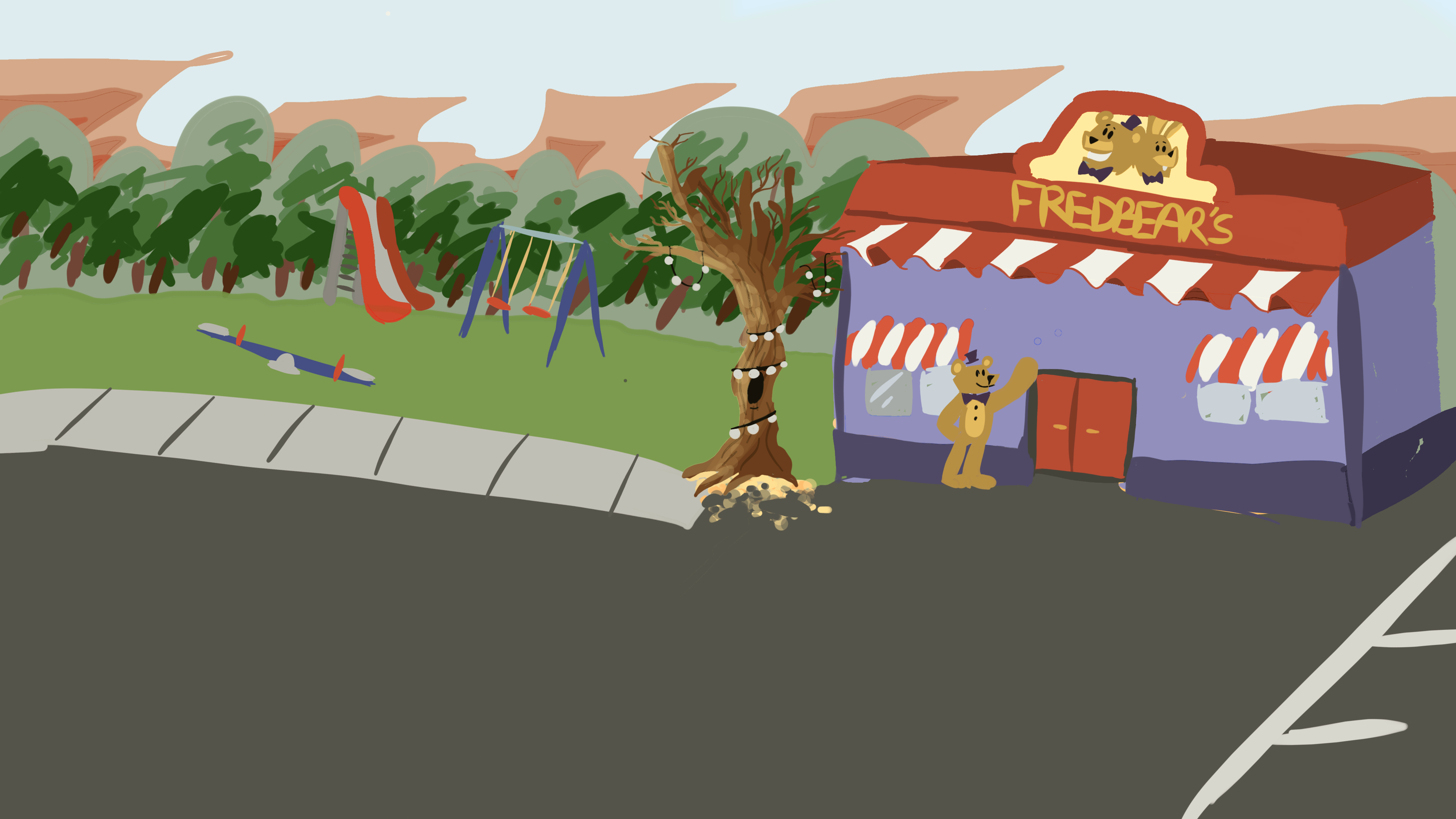 Fredbear's Family Diner background