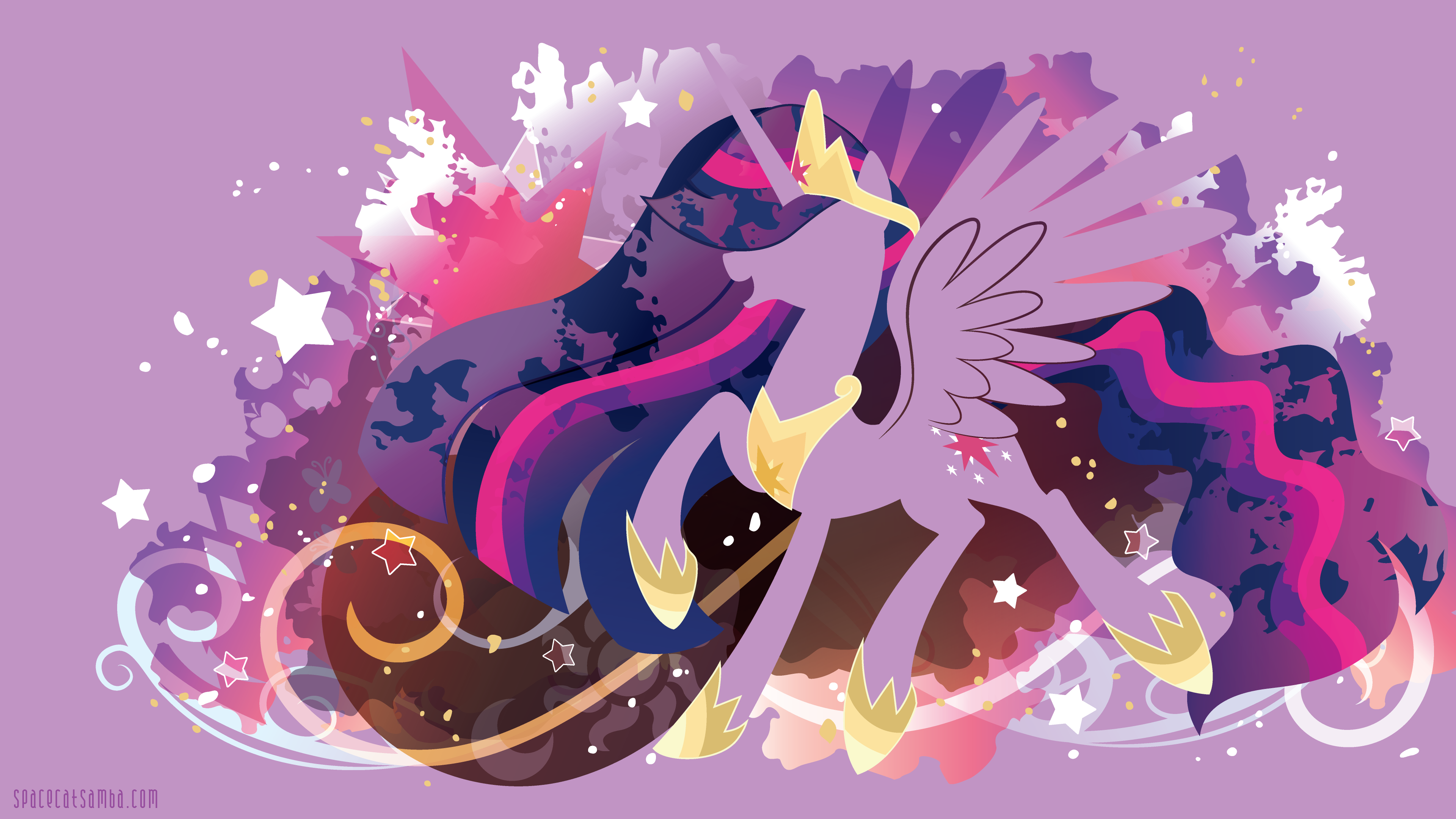 Princess of Equestria Twilight Silhouette Wallpaper