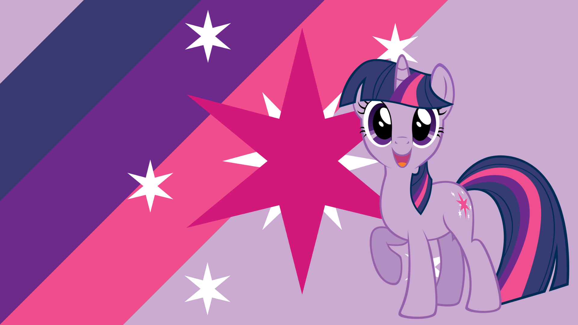 Minimalist Wallpaper 17: Twilight Sparkle by MaximillianVeers, ooklah and Softfang. My Little Pony wallpaper. My Little Wallpaper are Magic