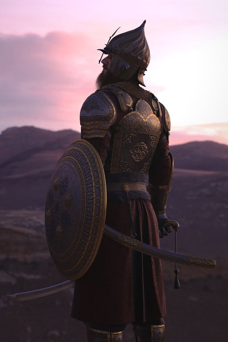 Osman Empire, SunWoo Lee. Persian warrior, Historical armor, Ancient warriors. Persian warrior, Warriors wallpaper, Islamic art