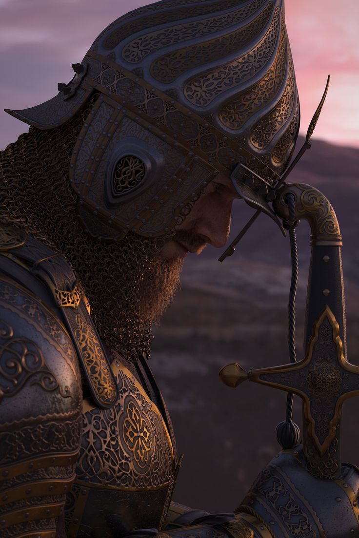 Persian warrior, Islamic artwork, Warrior paint