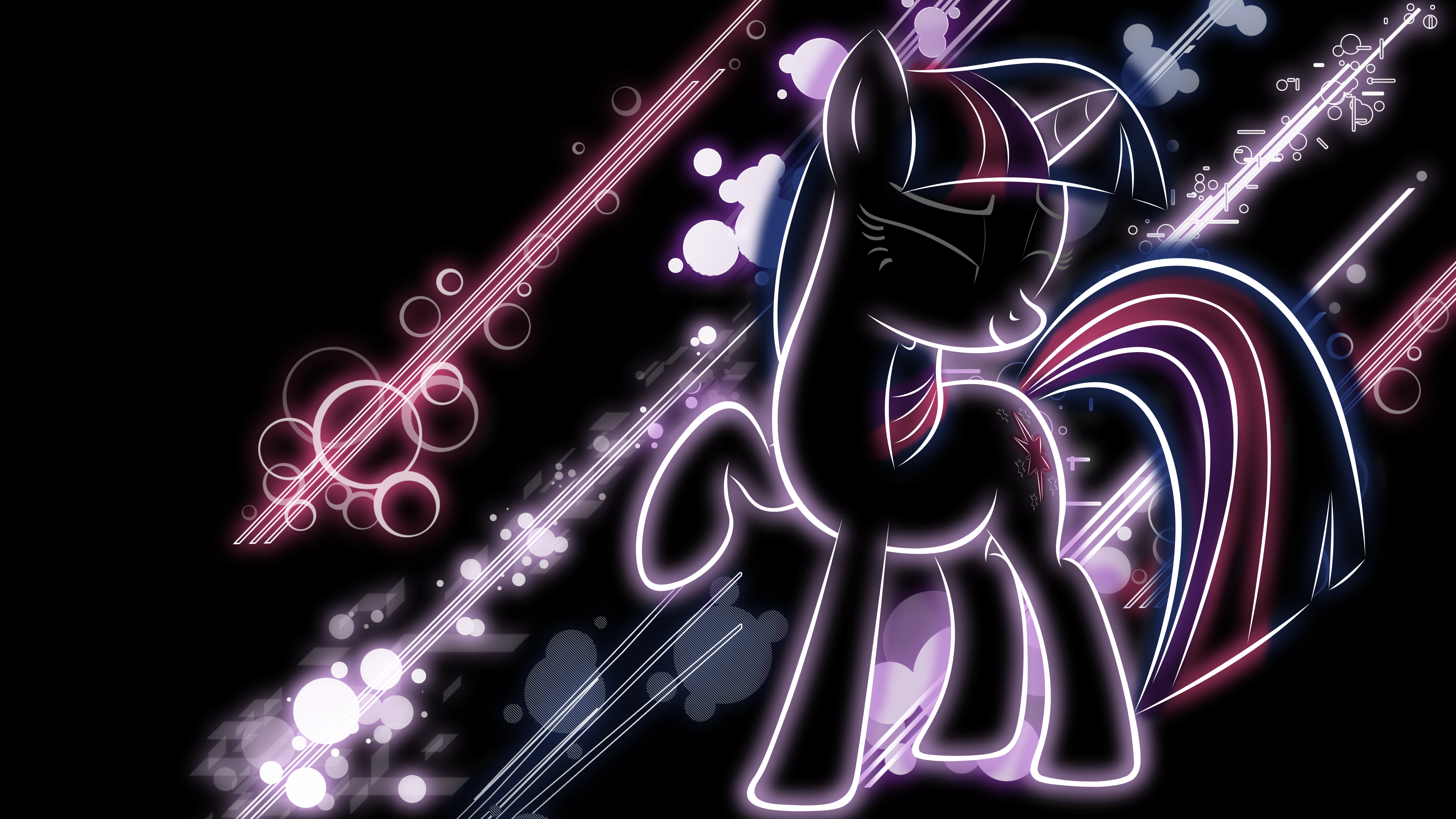 Twilight Sparkle neon background by LikeMike213. My Little Pony wallpaper. My Little Wallpaper are Magic