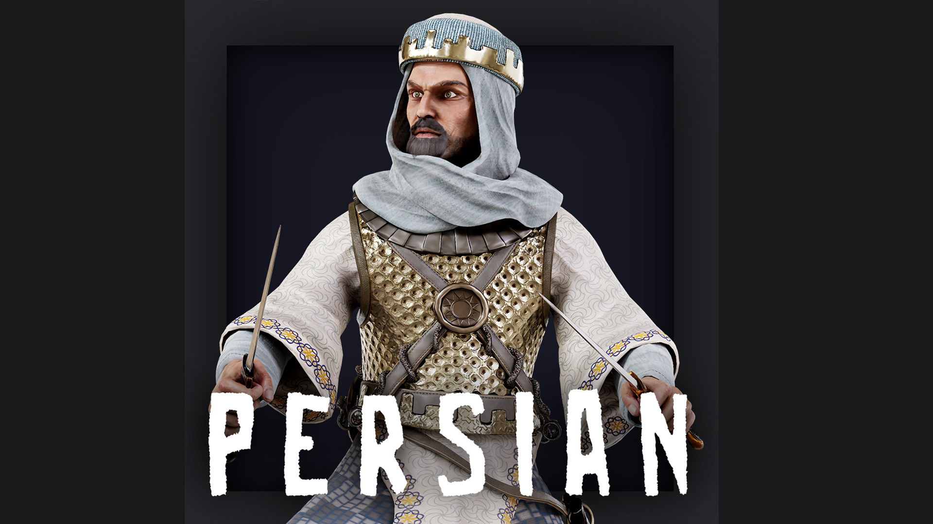 Persian warrior with a dagger