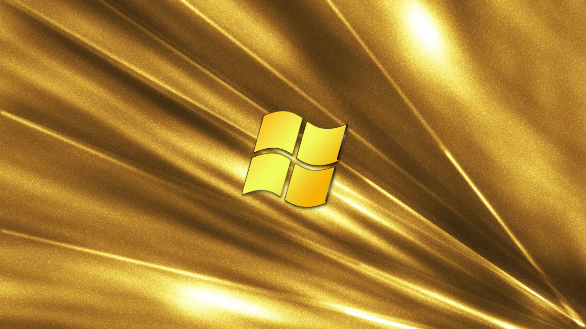 Gold Windows 7 Wallpaper I Made a While Back [1920x1080]